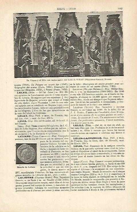 LAMINA ESPASA 26524: La Virgeny el iñopor Lelio de Velletri