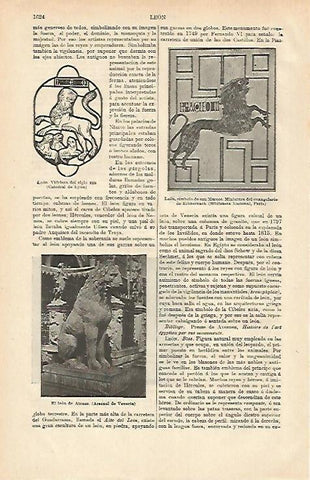 LAMINA ESPASA 26536: Leon simbolo de San Marcos