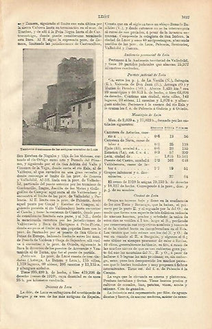 LAMINA ESPASA 26545: Torreones de la muralla de Leon