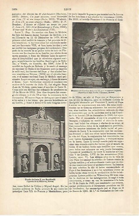 LAMINA ESPASA 26560: Monumento funbre de Leon IX en el Vaticano