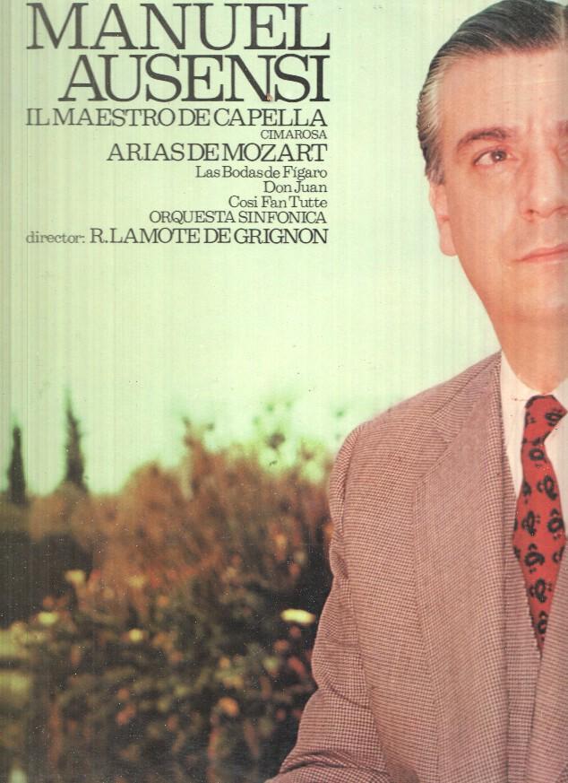 Lp: Il maestro de Capelle, Arias de Mozart - Manuel Asensi