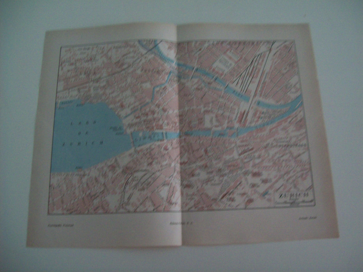 LAMINA ESPASA 1555: Plano de Zurich Suiza