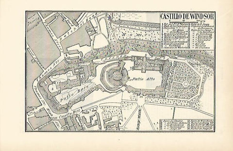 LAMINA ESPASA 1559: Plano del Castillo de Windsor