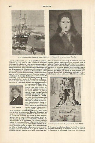 LAMINA ESPASA 1570: Obras de Whitler