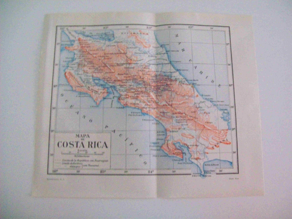 LAMINA ESPASA 15107: Mapa de Costa Rica