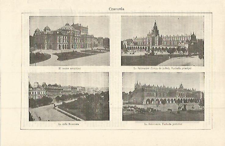 LAMINA ESPASA 15149: edificios de Cracovia Polonia