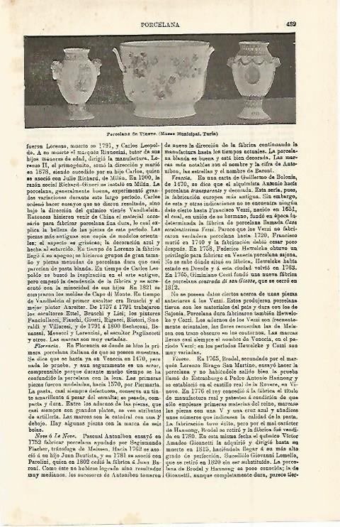 LAMINA ESPASA 15271: Porcelana de Vinevo