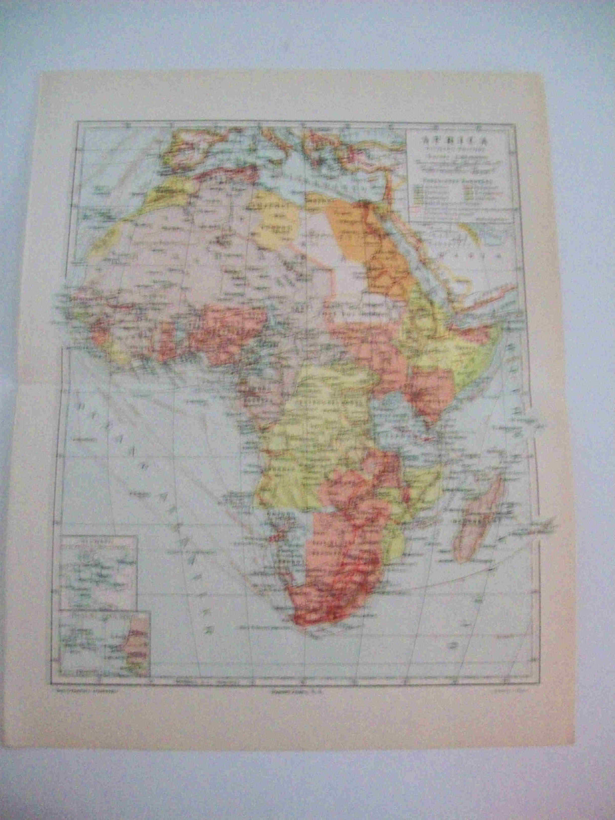 LAMINA ESPASA 15359: Mapa politico de Africa