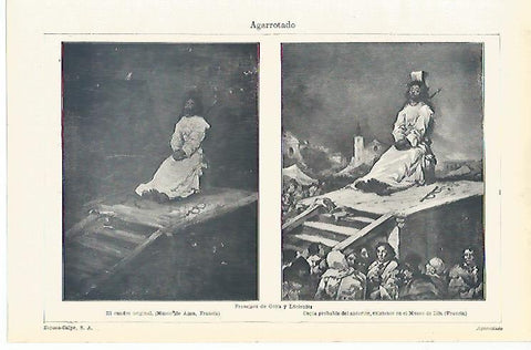 LAMINA ESPASA 15386: Agarrotado por Goya