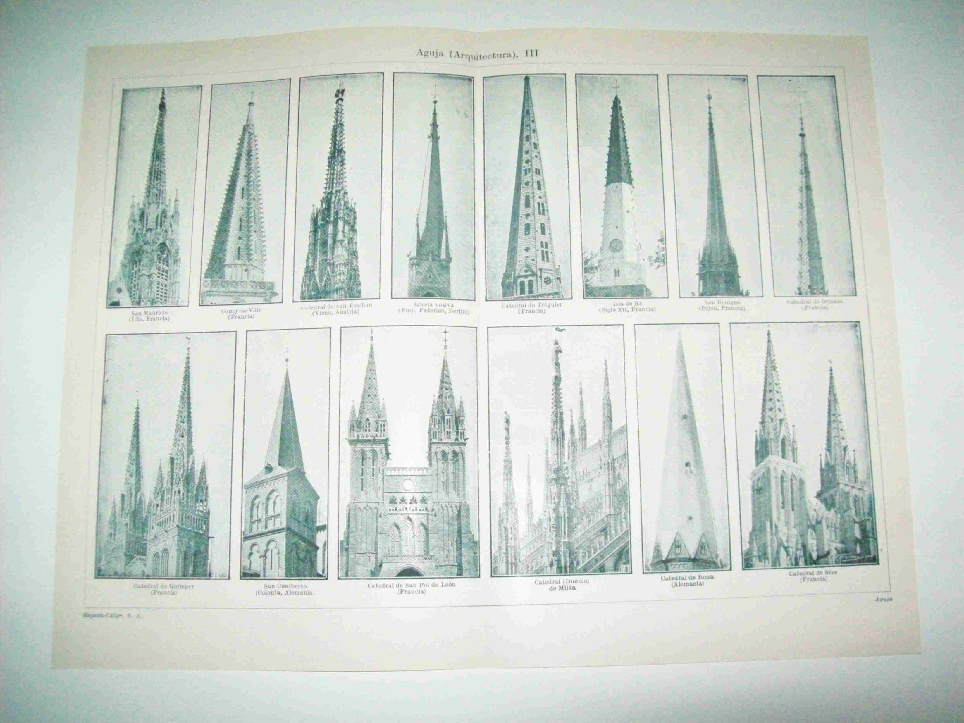 LAMINA ESPASA 15455: Arquitectura: aguja