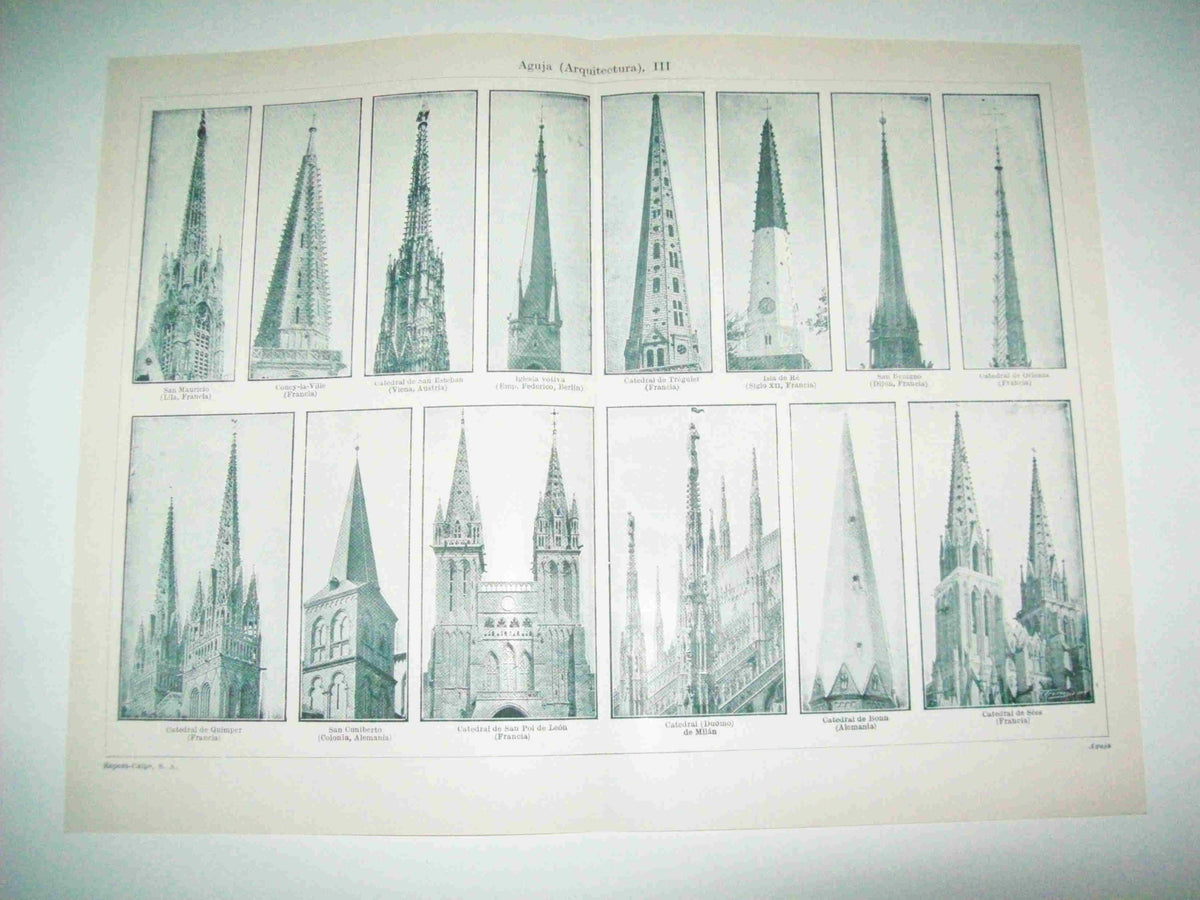 LAMINA ESPASA 15455: Arquitectura: aguja