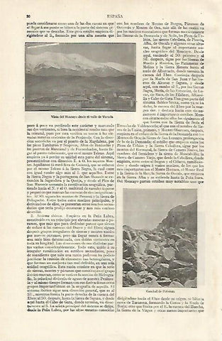 LAMINA ESPASA 15522: Vista del Moncayo