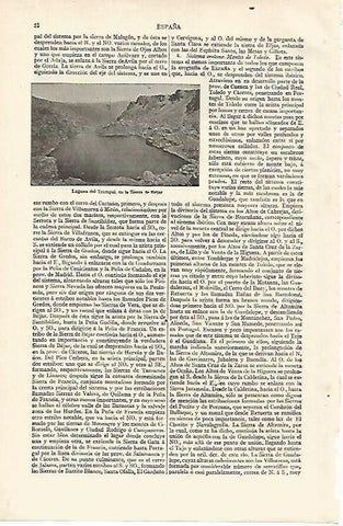 LAMINA ESPASA 15523: Laguna del Trampai en la Sierra de Bejar