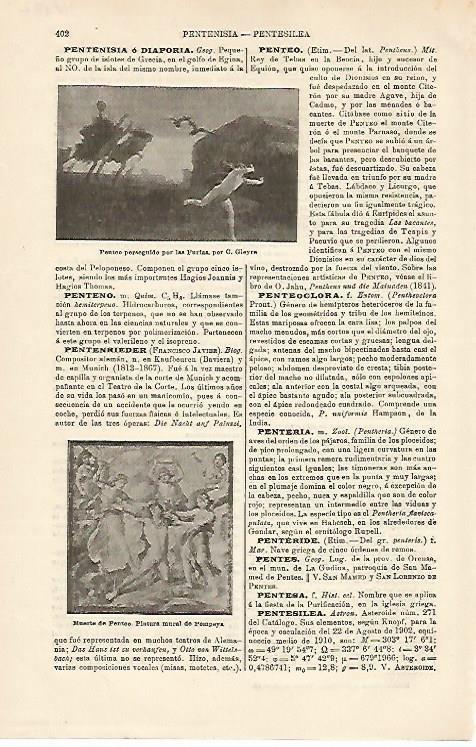 LAMINA ESPASA 15702: Muerte de Penteo