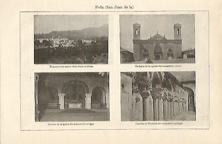 LAMINA ESPASA 15705: Vistas del monasterio nuevo de San Juan de la Peña