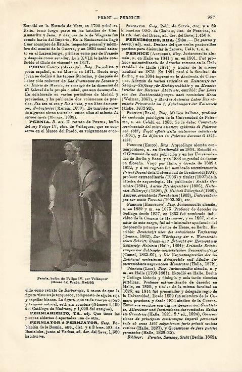 LAMINA ESPASA 15770:Pernia bufon de Felipe IV por Velazquez 