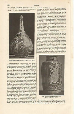 LAMINA ESPASA 15801: Botella persa del siglo XVI