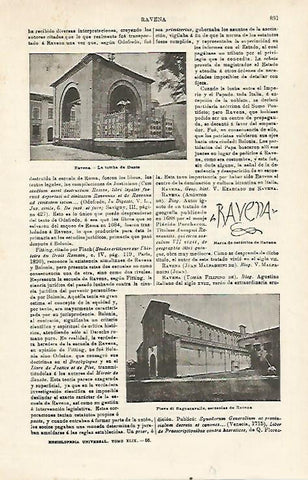 LAMINA ESPASA 15995: La tumba de Dante en Ravena Italia