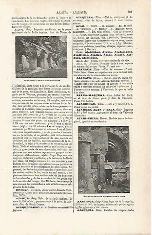 LAMINA ESPASA 15486: Entradas a los subterraneos de Ajanta (India)