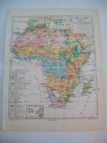 LAMINA ESPASA 15362: Mapa de la flora de Africa