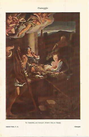 LAMINA ESPASA 15039: La Natividad por Correggio