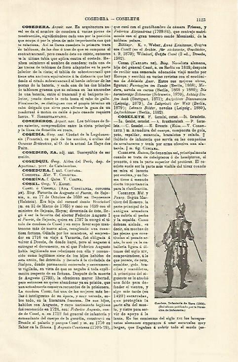 LAMINA ESPASA 15092: Coselete de 1560 de la Infanteria de linea