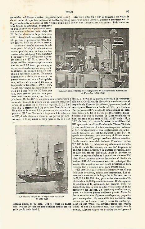 LAMINA ESPASA 15173: Interior de la estacion de Australia en el Polo Sur