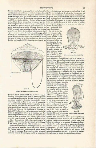 LAMINA ESPASA 15340: Globo de remos de velas y proyecto Meusnier