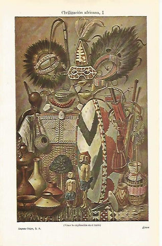 LAMINA ESPASA 15368: Civilizacion africana