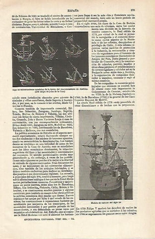 LAMINA ESPASA 15604: Modelo de carraca del siglo XV