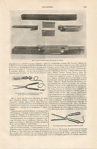 LAMINA ESPASA 15682: Peine para cortar el pelo