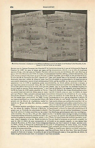 LAMINA ESPASA 15756: Periodicos de Francia e Italia
