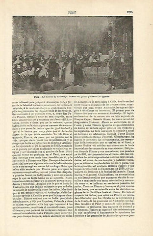 LAMINA ESPASA 15829: La muerte de Atahualpa por Monter