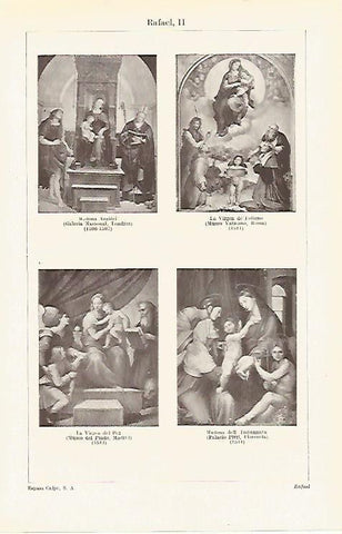 LAMINA ESPASA 15898: Madonna por Rafael