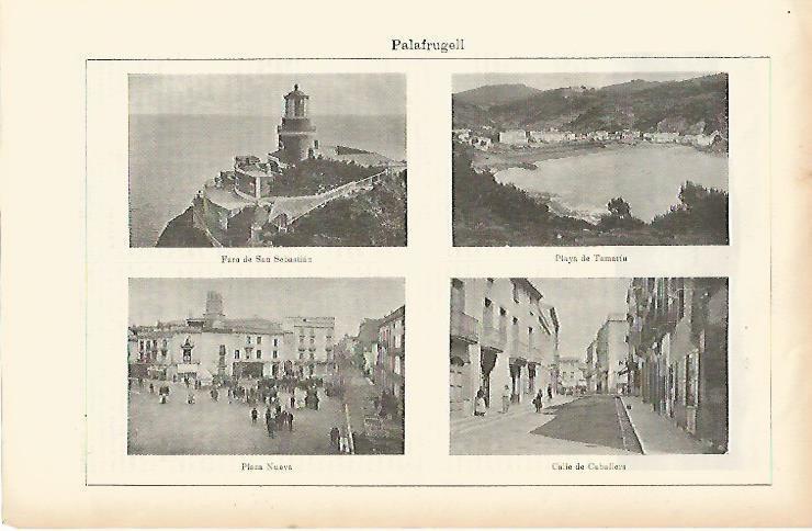 LAMINA ESPASA 1531: Vistas de Palafrugell Girona