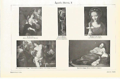 LAMINA ESPASA 15435: Santa Agueda