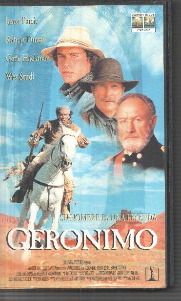 VHS: Geronimo con Jason Patric, Robert Duwall, Gene Hachman