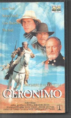 VHS: Geronimo con Jason Patric, Robert Duwall, Gene Hachman