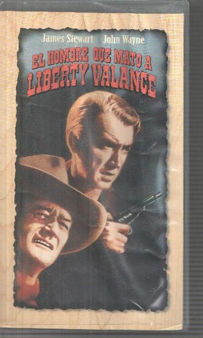 VHS: El honbre que mato a Liberty Valance con James Stewat, John Wayne y Lee Marvin