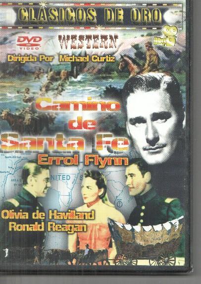 DVD: Clasicos de Oro: Camino de Santa Fe con Errol Flynn, Olivia de Havilland y Ronald Reagan