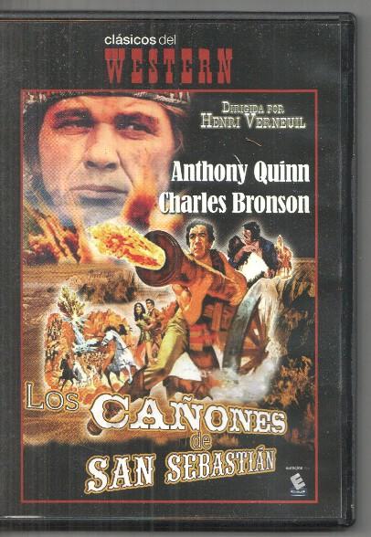 DVD: Clasicos del Western: los cañones de San Sebastian con Anthony Quinn y Charles Bronson