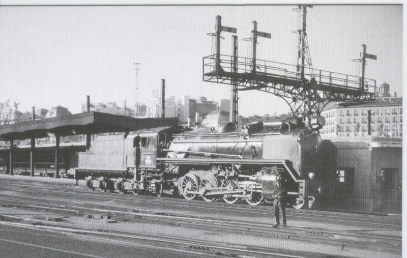Postal 012453: Puente de señales Madrid-Atocha, año 1967