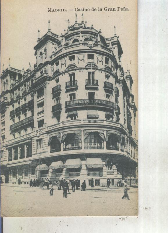 Postal 012934: Madrid, casino de la gran peña