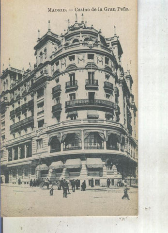 Postal 012934: Madrid, casino de la gran peña