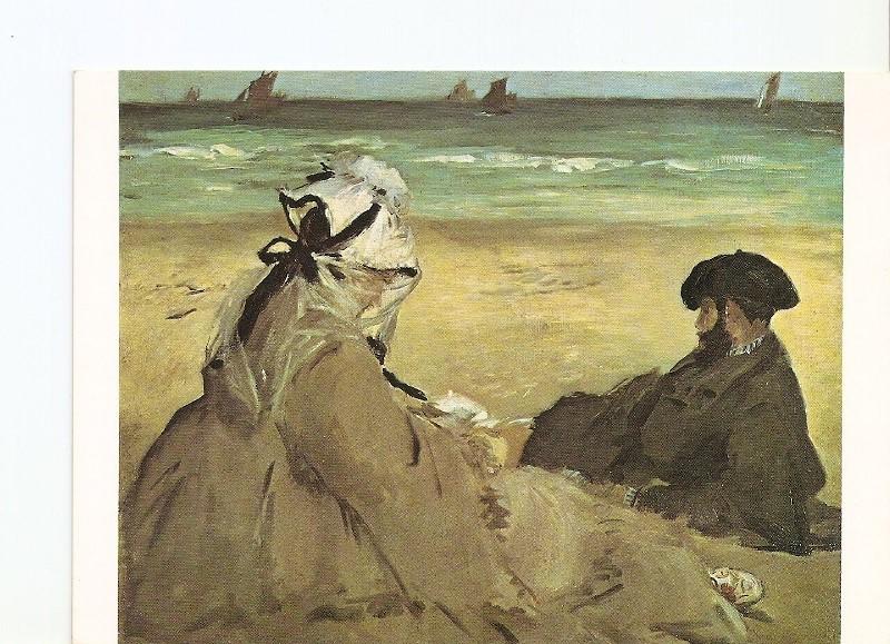 Postal 021078 : Edouard Manet, Sur la plage - Paris