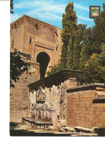 Postal 022949 : Alhambra. Pilar de Carlos V, Granada