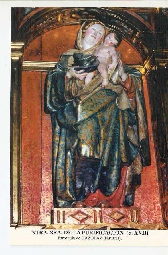 Postal 026684 : Ntra. Sra. De la Purificacion (S. XVII), Parroquia de Gazolaz (Navarra)