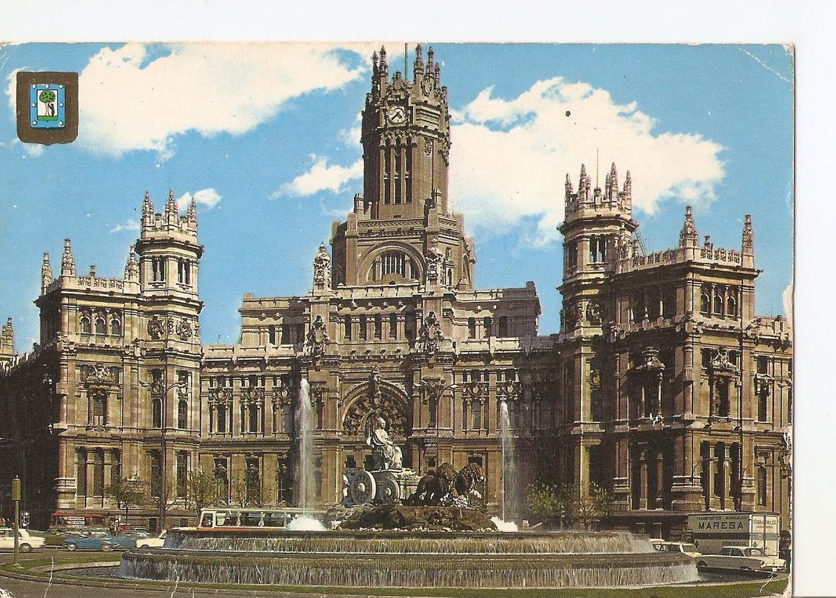 Postal 037622 : Madrid. La Cibeles y Palacio de Comunicaciones