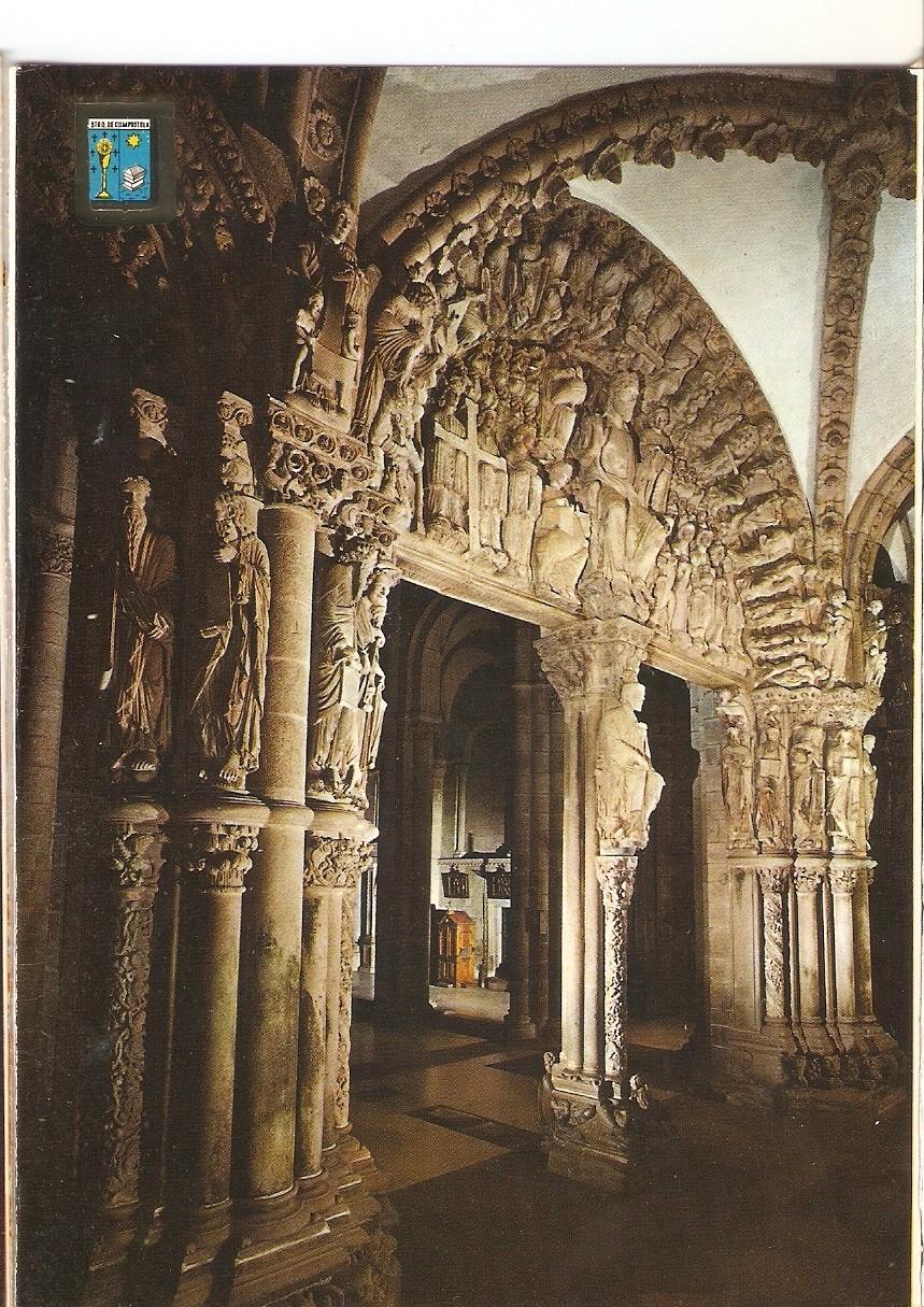 Postal 038478 : Santiago de Compostela. La Catedral. Portico de la Gloria. Detalle