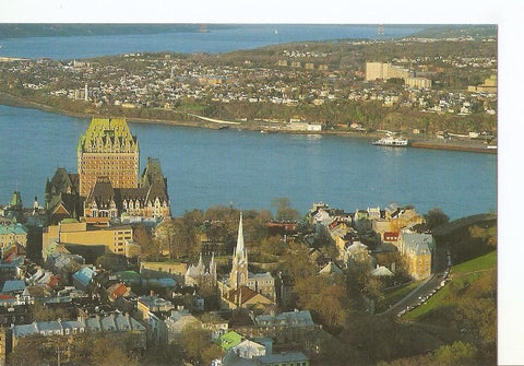 Postal 042979 : Quebec QC. A partial view of the old capital and Levis